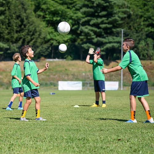 8 Pairs Kids Grip Soccer Socks Non-Slip Grip Pads for Football Sports Socks with Grips for 6-12 Years Old4