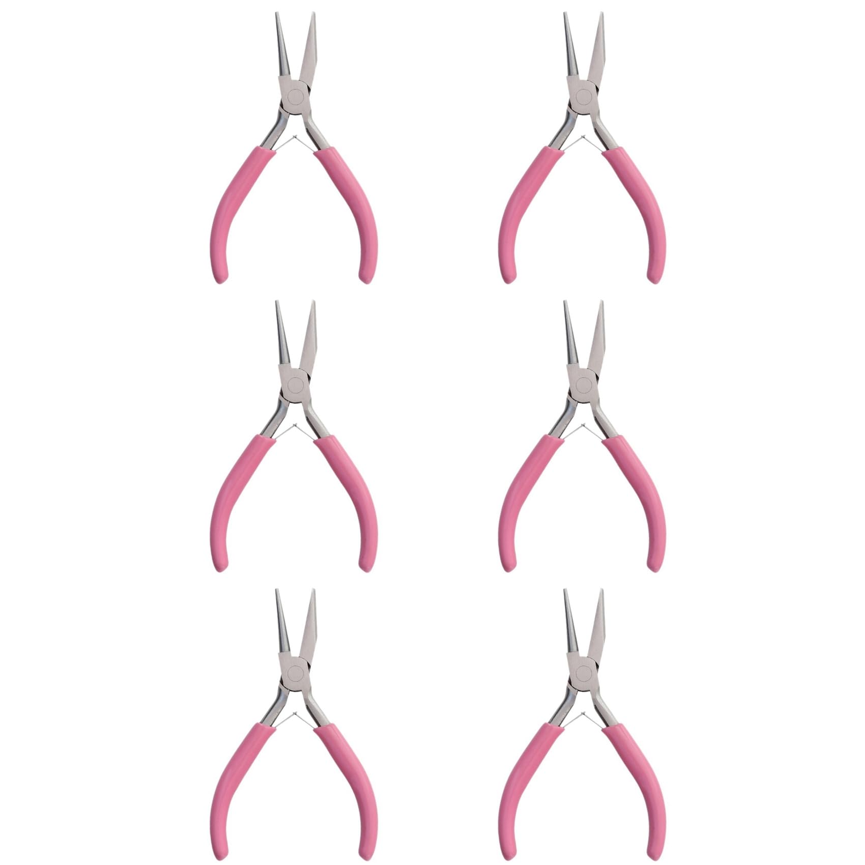 Jnchdghwa Pink 6X Round Concave Plier Wire Looping Plier Mini Plier Wire Bending Tools For Diy Jewelry Making Hobby Projects