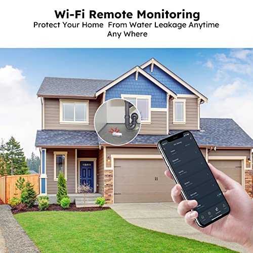 Agshome Water Detector Alarm, Wifi Water Sensor 5-Pack & Hub Kit,120Db Alarm And App Alerts, Leak And Drip Alert , For Home, Basement (Not Support 5G Wifi) #TOP1