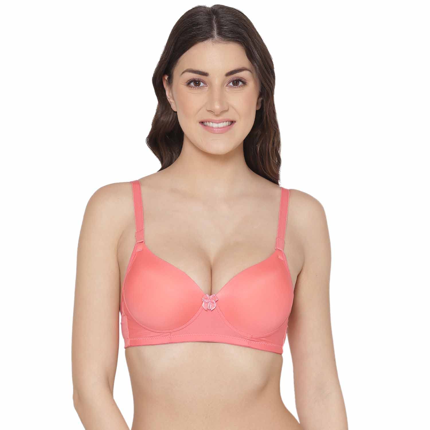 tweens Heavily Padded Super Push-Up Bra - Balconette - Polyamide Fabric - 3/4th Coverage, Multiway Straps, Wireless, Seamless - T-Shirt Bra-picture-30