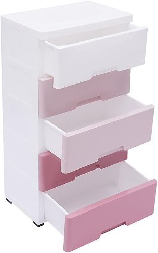 Miniatura 7 de Organizador de cajones de plástico, cajones de almacenamiento modernos para dormitorio, armario de ropa de gran capacidad, unidad organizadora de