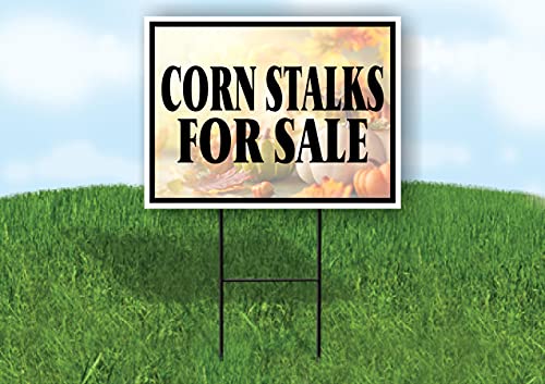 Corn Stalks For Sale Photo Single Sided 18X24