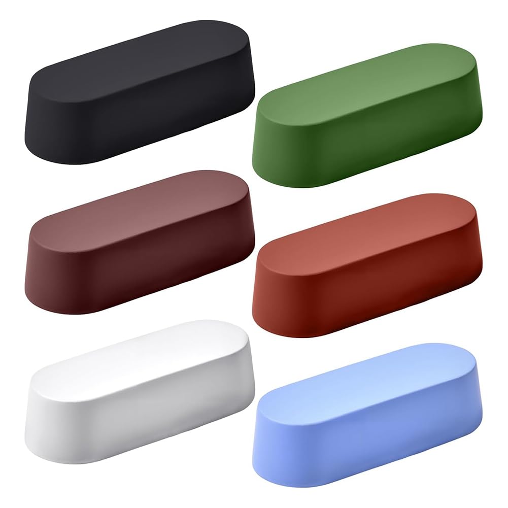 Littimoon Metal Buffing Polishing Compounds Kit 6 Pcs Buffing Wheel Grit Corresponds to the Color from Coarse to Fine