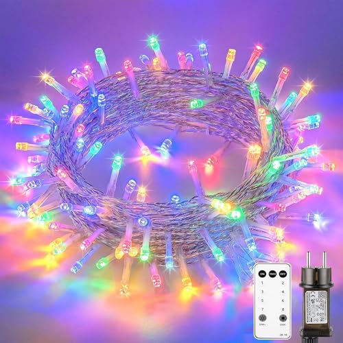 Litark LED Weihnachtsbeleuchtung Außen Strombetrieben, 20M 200 LED...