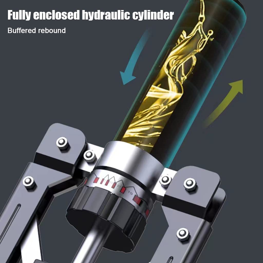 Sprzęt do ćwiczeń ramion rozszerzających klatkę piersiową, nowy hydrauliczny przycisk Power Twister Spin 25 biegów regulowany 10-299 kg, uchwyt odporny na zużycie antypoślizgowy PU miękka guma