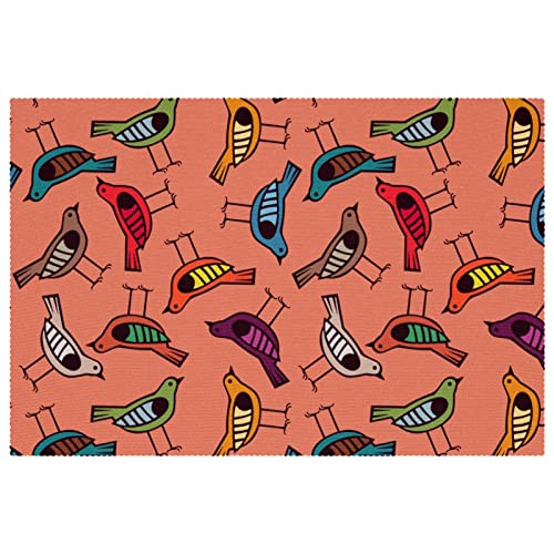 Sets de table oiseau dessinés à la main, l'excellence des finitions pour vos tables - 2