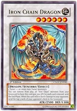 Yu-Gi-Oh! - Dragón de Cadena de Hierro (CSOC-EN040) - Encrucijada del Caos - 1 Edición - Raro