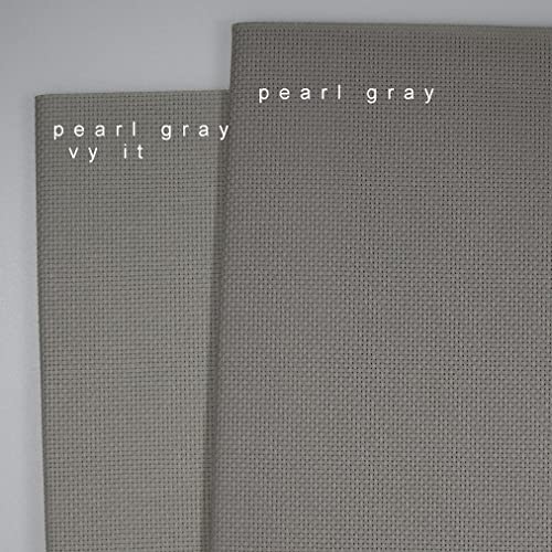 Image of KCS 3 pc of 15 inch x 18 inch Counted Cross Stitch Cotton Aida Cloth Needlework Fabric,14CT,Pearl Grey