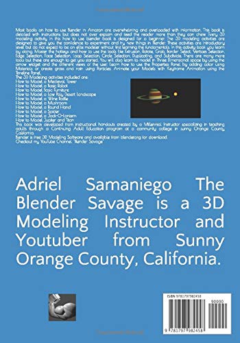 Blender Activity Book for Beginners: Activity Book for those New to 3D Modeling using Blender