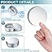 Honeydak 100 Pack 4 oz Aluminum Tins with Lids Metal Containers Screw Top Round Tin Cans for Cosmetic Lip Balm DIY Salves Candles Wax(Silver)