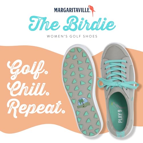 Margaritaville Golf Shoes, The Birdie, Spikeless Womens Golf Shoe, Ladies Golf Footwear with Rubber Toe Guard and Stability Heel Frame, Lace Up Athletic Shoe3
