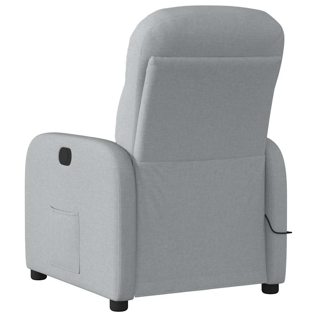 Lumanois Poltrona Massaggiante Reclinabile Grigio Chiaro in Tessuto, Mobili,Sedie,Poltrone, 19.9kg-4015532