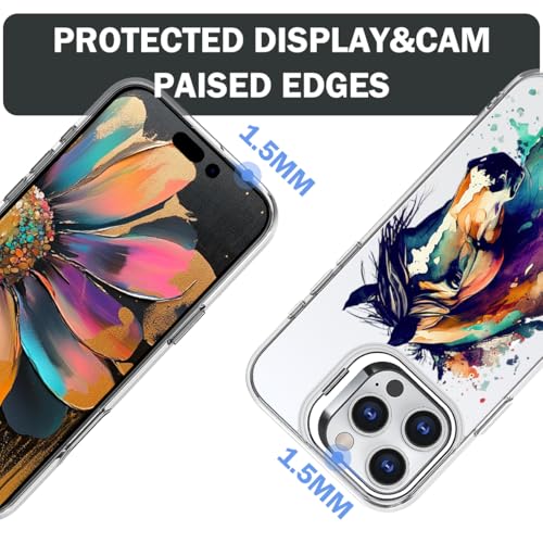 Coque fine iPhone 16 Pro Max cheval graffiti coloré artistique