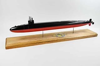 Squadron Nostalgia LLC USS Wyoming SSBN-742 Submarine Model,Navy,Scale Model,Mahogany,20 inch,Ohio Class