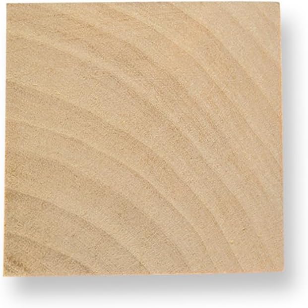 500 Pcs, Wooden Square Cut Out 1-1/4" Tall X 1-1/4" Wide X1/8" Thick