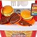 WGS Mini Barbecue Hamburger Grill Trolley Toy, Supermarket Food Truck Pretend Playset, Snack Play Store Kitchen Food Sets for Kids Toddler of 3 4 5 6 Years Old