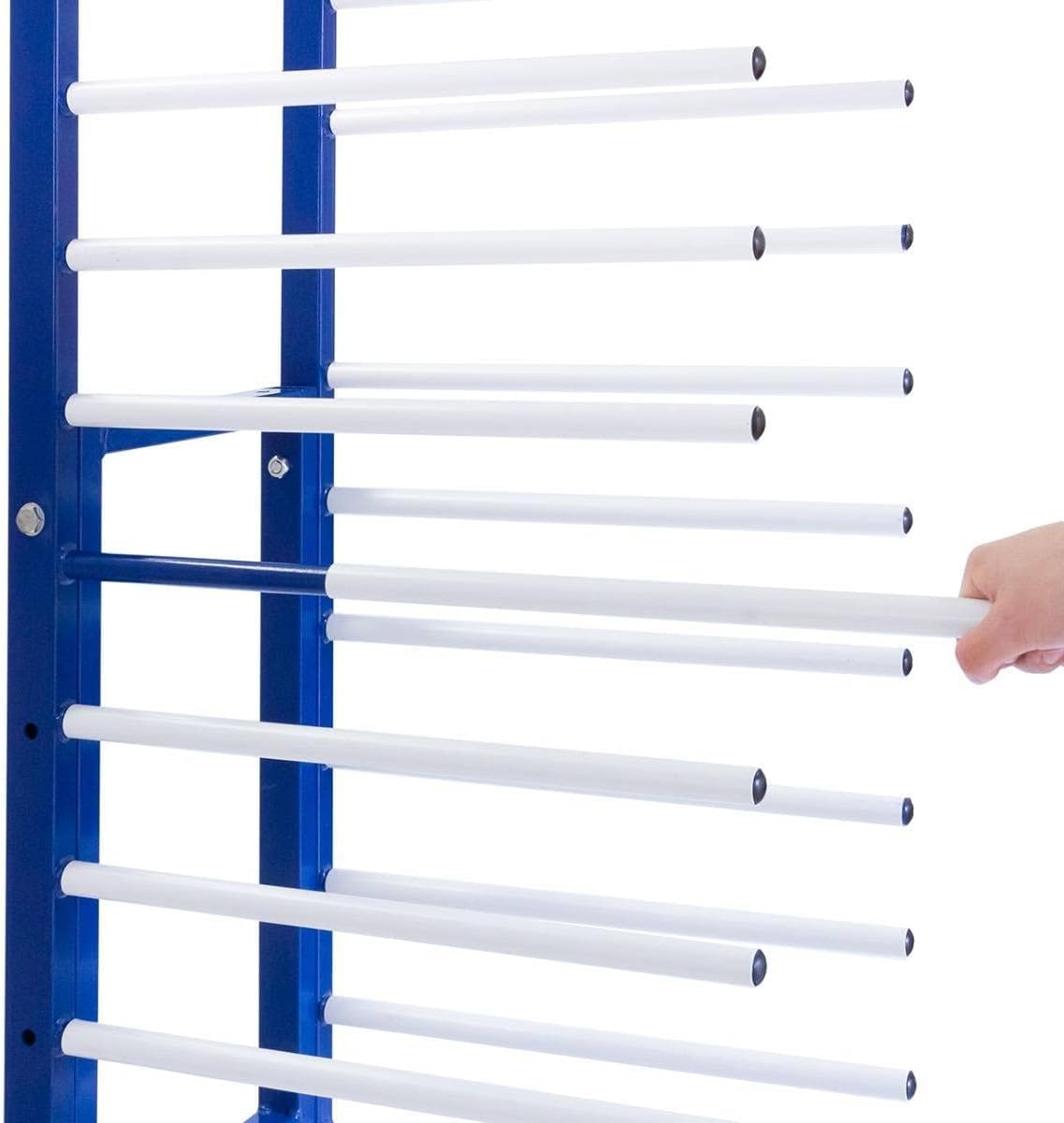 Rastrelliera Verniciatura Carrello per Essiccatura Vernici 15 Supporti 300 kg 15 strati 20 kg per strato Larghezza regolabile 35-65 cm