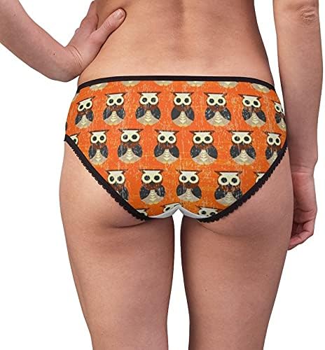 Seamless Pattern With Owls Panties, Seamless Pattern With Owls Underwear, Briefs, Cotton Briefs, Panties For Women