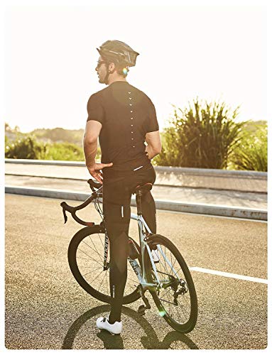Leg Compression Sleeve Men's Leg Protection Stretch Pants Men's Cycling Tight Knee Pads Anti-Slip Basketball Soccer Full Leg Long Sleeve Knee Warm UPF50+ Moisture Absorption Perspiration