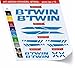 Adesivi Bici BTWIN_Kit 2_ Kit Adesivi Stickers 12 Pezzi -Scegli SUBITO Colore- Bike Cycle pegatina cod.0480 (Blu Leggero cod. 053)