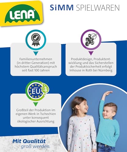 Lena Jumbo Bastelkoffer mit 800 Teilen, Bastelset bestehend aus Papier, Moosgummi, Pfeifenreiniger, Strasssteine, Wackelaugen, Pompons und Knöpfe, Pastellfarben mit Pink-Tönen, ab 5 Jahren