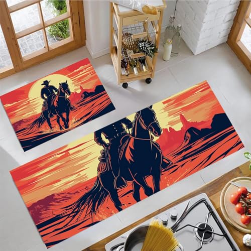 Alfombras de cocina vintage rojas para decorar con calidez tu lavandería y pasillo 3
