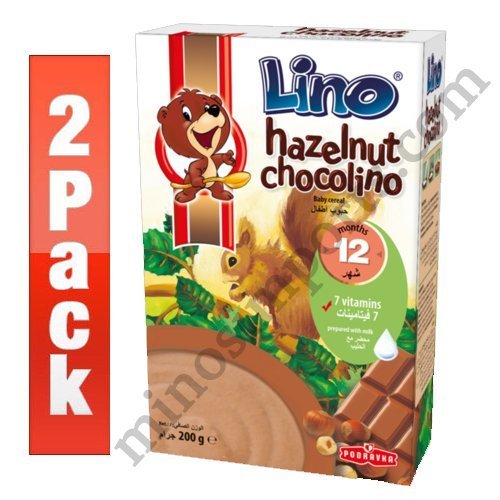 Lino Hazelnut Chocolino Instant Cereal Flakes 2pack total 7oz. X 2 By: Egourmet