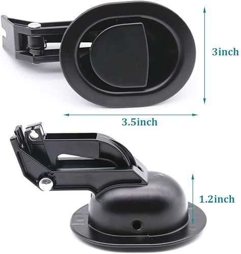 Miniatura 3 de Reemplazo universal de mango reclinable de plástico con cable (longitud del cable expuesto 4.9 pulgadas, longitud total 31 pulgadas) y mango de