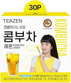 Amazon | 【TEAZEN】ティーゼン コンブチャ 150g (5g×30個入り) レモン TEAZEN Kombucha 150g (5g×30pieces) Lemon | TEAZEN | コンブチャ・紅茶キノコ 通販