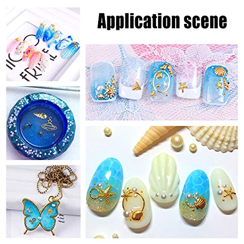 OLYCRAFT Letters Resin Filler Letters Cabochons Gold Nail Charms Alphabet Filling Accessories Resin Charms for Resin Jewellery Making