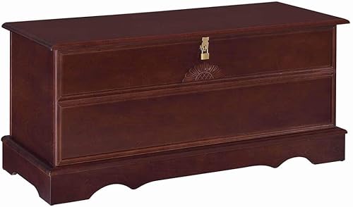 Coaster Home Furnishings Paula Cofre Rectangular Cedro Marrón Cálido