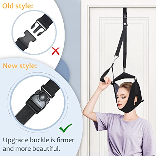 Neck Stretcher Cervical Neck Traction Device For Home Use Over The Door Neck Traction Portable Neck Pain Relief Physical Therapy Aids For Neck Decompression Devices #TOP6