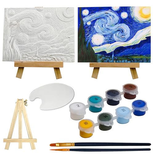 ARTELLO 3D Ceramic Painting Kit – The Starry Night (4x5")