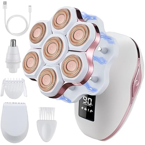 UPTARD Womens Electric Shaver,Electric Razors for Women,Womens Electric Razor for Legs,Bikini Trimmer for Women,Facial Hair Removal for Women,Shaver for Women (5white) (7d) Cover