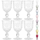 Yungala Vintage Wine Glasses,Set of 6 Glass...