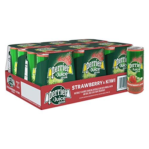Perrier Fusions, Strawberry and Kiwi Flavor, 8.45 Fl Oz Cans (24 Count)
