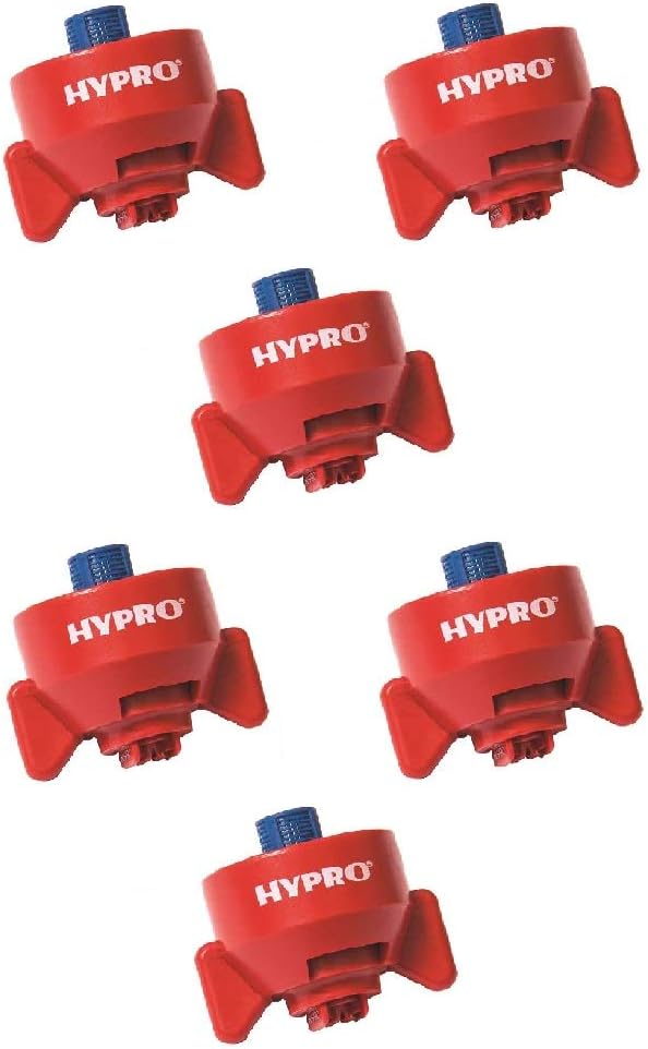 6 of Hypro Ultra-Lo Drift Red Polymer Spray Tips 120° Rated @ 0.40 GPM 40 PSI FC-ULD120-04