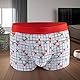 soxo Valentinstag Boxershorts Herren Unterhosen Lustige Geschenke Männer 3 Stück 2 Größen M