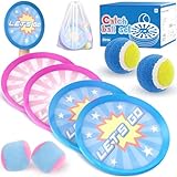 Lot de 4 balles de capture pour enfants, jouets d'extérieur dernière intervention pour enfants de 3 à 7 ans, jouet de plage pour les âges de 8 à 13 ans, jouets de sport de balle pour enfants et