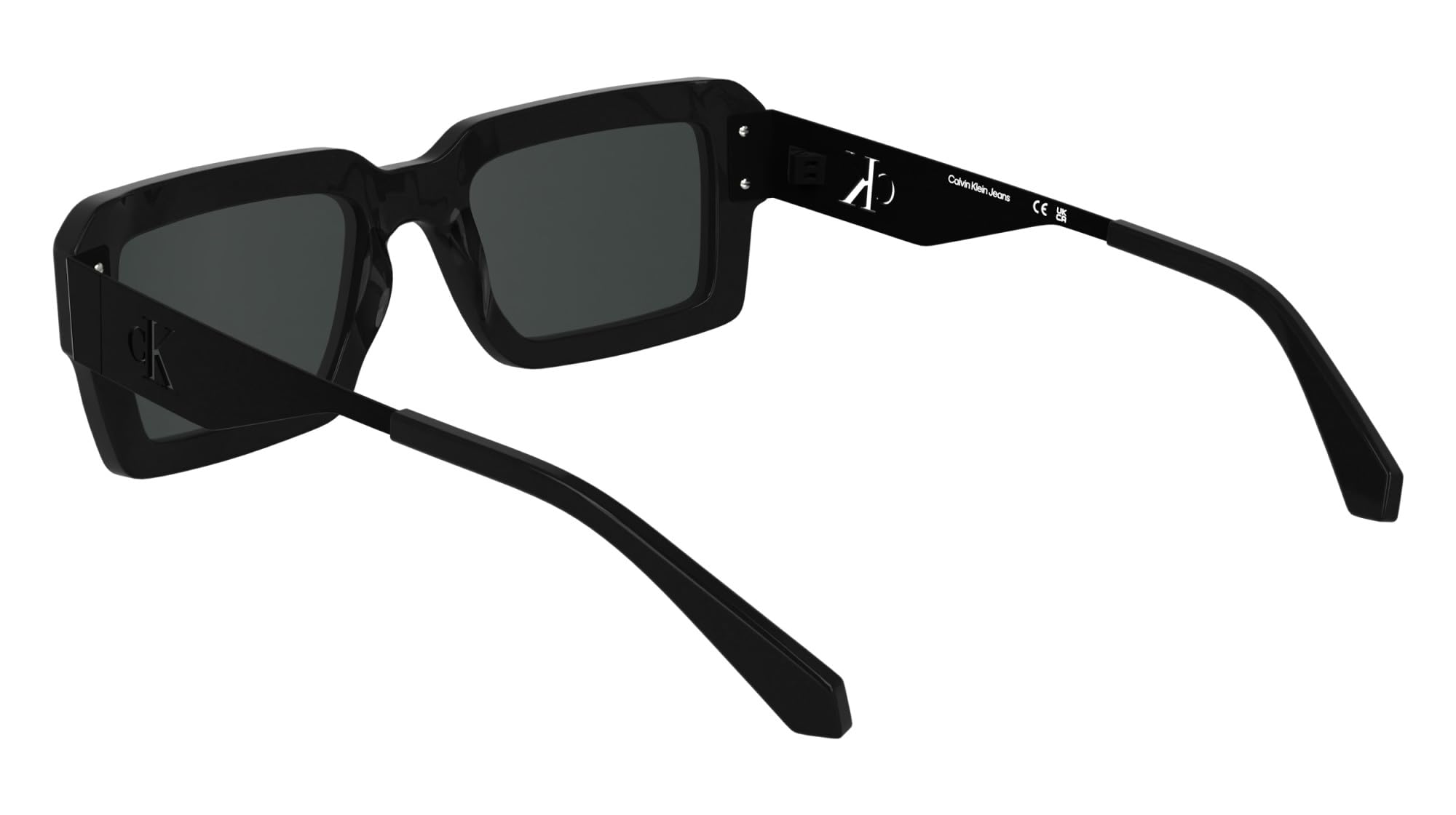 Calvin Klein Jeans Unisex Adult Sunglasses CKJ25606S - Black with Solid Grey Lens