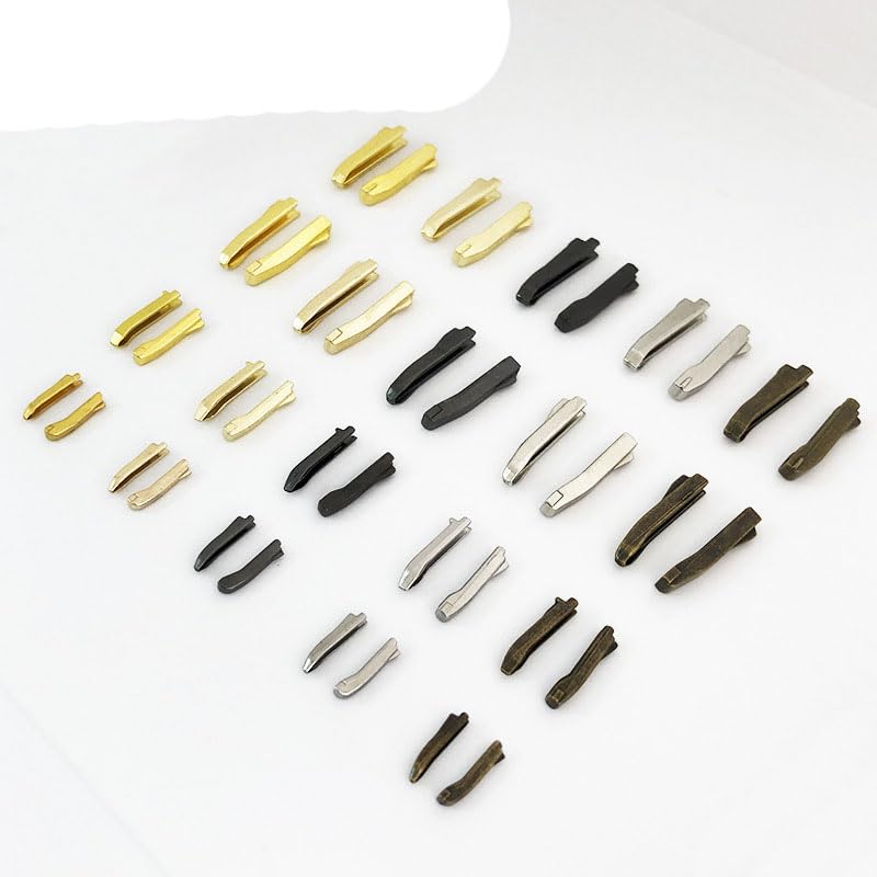 50 Fermagli Metallici Per Cerniera Lampo #5 - Kit Ricambio Per Borse, Zaini E Abbigliamento - Bronzo E Pistola - 5