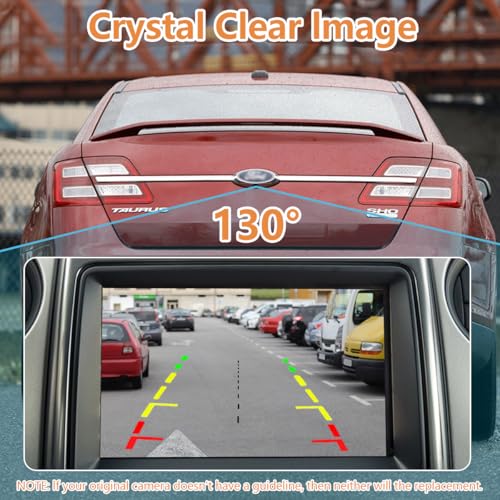 Image of OE Backup Camera Compatible with Ford Taurus /Taurus Sho /Taurus Police 2013-2019 | Rear View Reverse Park Assist Camera | Replaces EG1Z-19G490-A, DG1Z-19G490-A, 592-224, PAC251, FO1960165