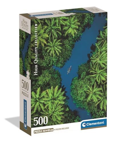 Puzzle Compact 500 pièces : Vue Aérienne Tropicale Clementoni Puzzles - vue 2