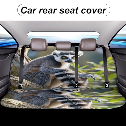 Funda para asiento trasero de coche universal, protector elástico de lémur 5