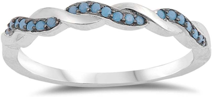 CHOOSE YOUR COLOR Sterling Silver Infinity Knot Ring