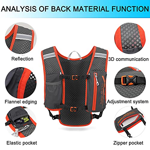 Image of INOXTO Hydration Vest Backpack, Lightweight Running Water Vest With 1.5L Bladder Bag for Hiking, Trail Running, Cycling, Marathon - Daypack for Women Men