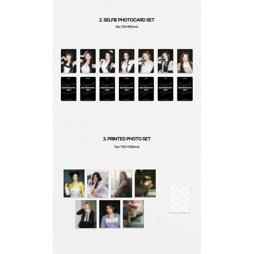 未開封BABYMONSTER 1周年フォトブック 日本FC特典　7枚セット BABYMONSTER DEBUT 1st ANNIVERSARY記念フォトブック