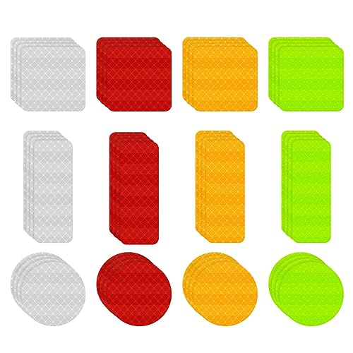 Zuroki 48 Adesivi Riflettenti per Sicurezza