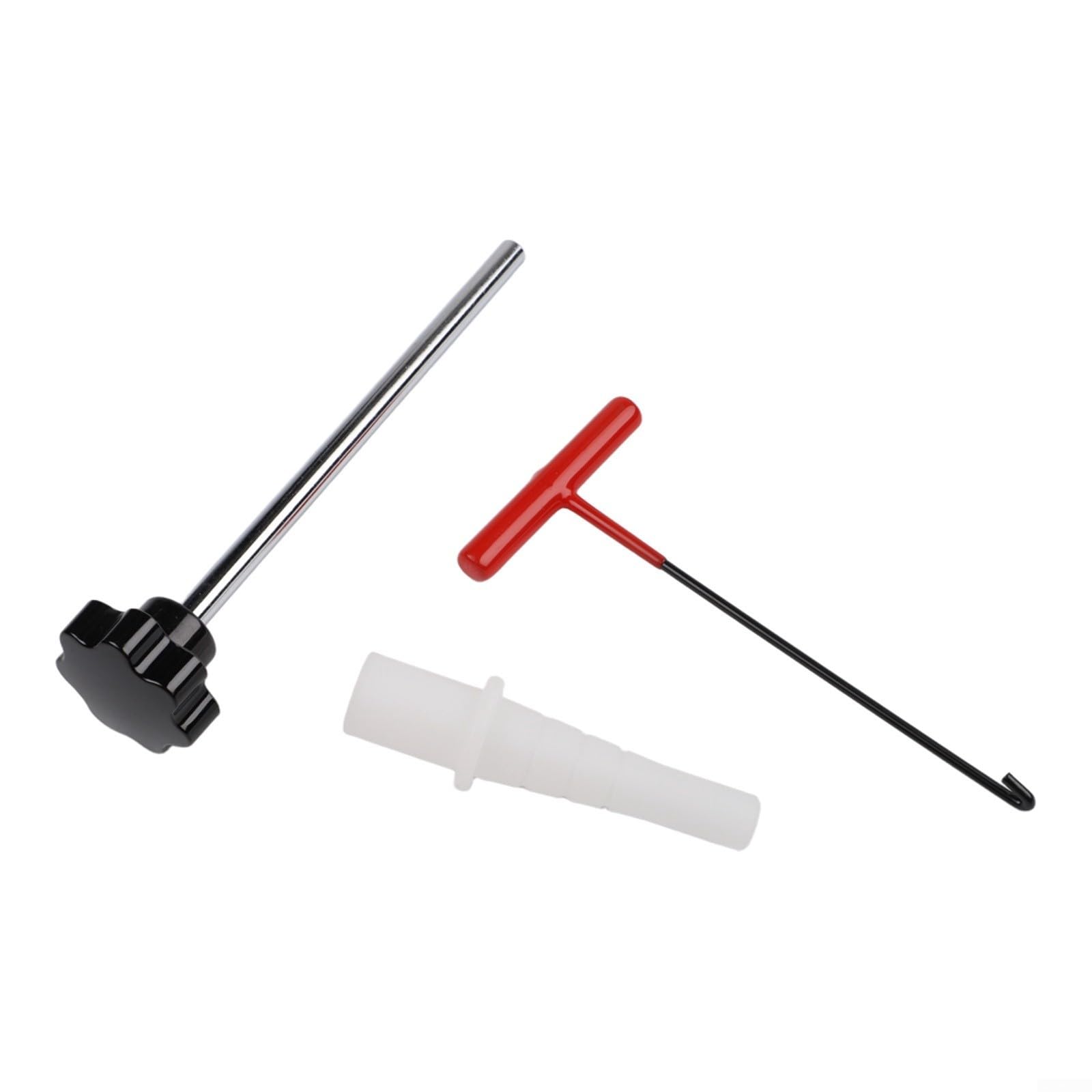 Kit d'outils de valve de pneu, extracteur de valve sans chambre à air, poignée en caoutchouc antidérapante pour réparation rapide de pneus de voiture et moto (noir)