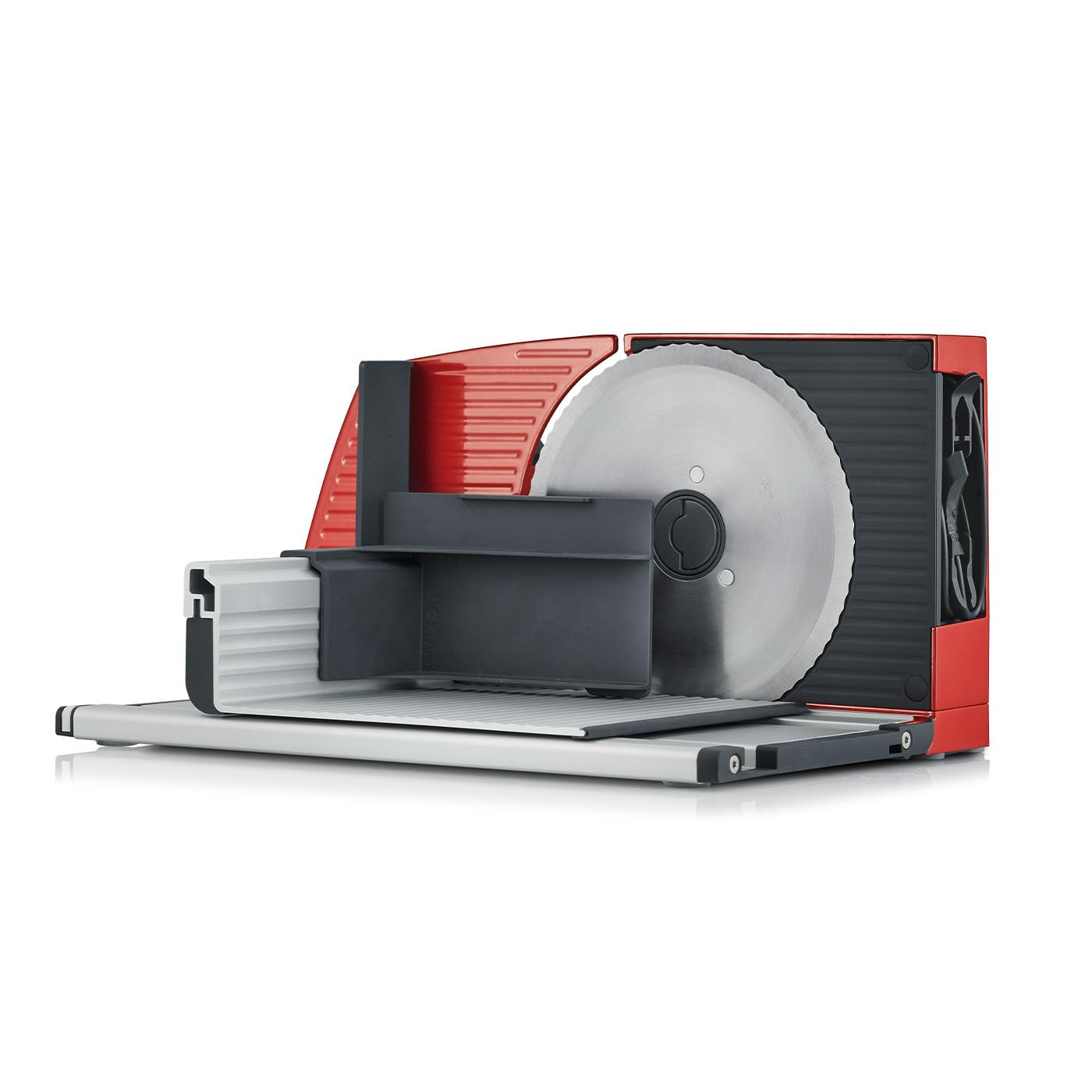 GRAEF MYtiny MT1003 Klappbarer Allesschneider Vollmetall Wellenschliffmesser Ø170 mm Schnittstärke 0-15 mm Energiesparmotor 170 W Brotschneidemaschine
